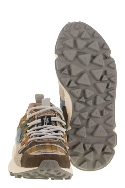 Flower Mountain Yamano 3 - Suede And Wool Sneakers In Brown