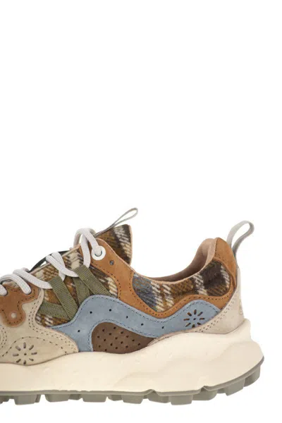 Flower Mountain Yamano 3 - Suede And Wool Sneakers In Brown