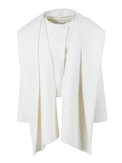 P.a.r.o.s.h Jacket With Padding In White
