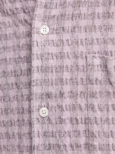 Samsoe & Samsoe Textured Gingham Shirt In Purple