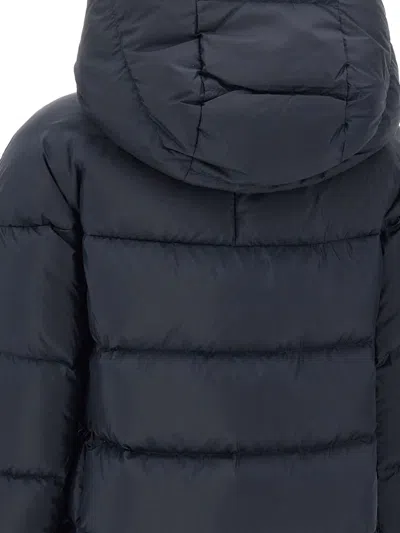 Peuterey Wraparound-hood Quilted Jacket In Blue