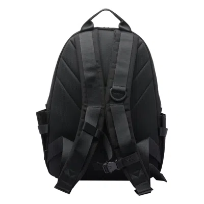 Y-3 Functional Cordura Backpack With Embossed Logo And Adjustable Features In Black