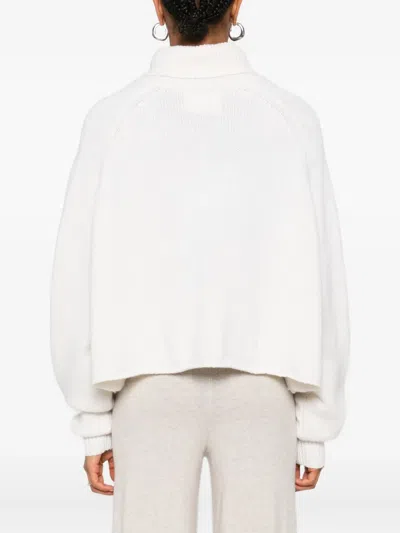 Lisa Yang Turtleneck Cropped Sweater In Neutral