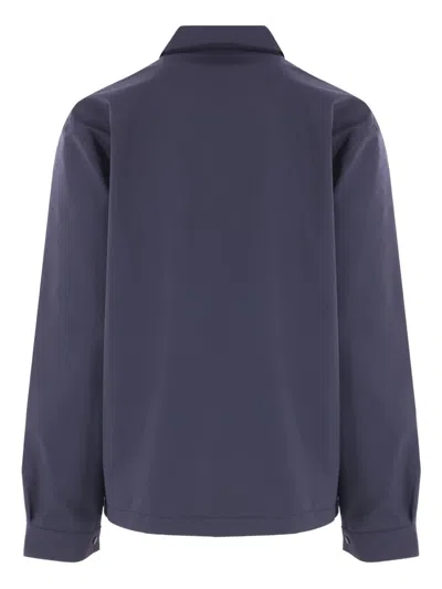 Gr10k Spread-collar Double-slider Zip Jacket In Blue