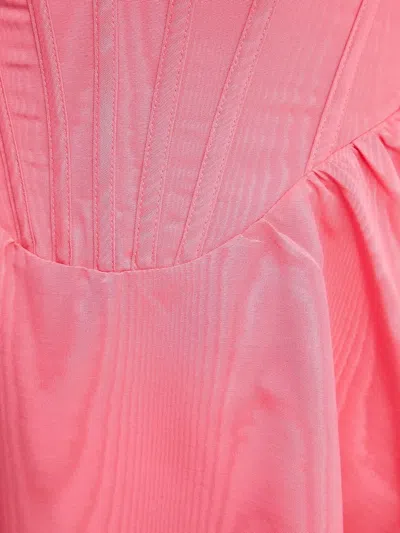 Bardot Corset-detail Skater Mini Dress In Pink