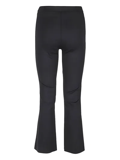 Liviana Conti Elasticated-waistline Flared Trousers In Black
