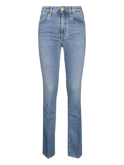 Jacob Cohen Regular Bootcut Jeans Contrast Stitching In Blue