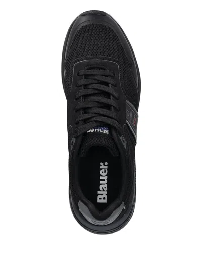 Blauer Black Polyester Mens Sneaker In Black