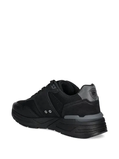 Blauer Black Polyester Mens Sneaker In Black