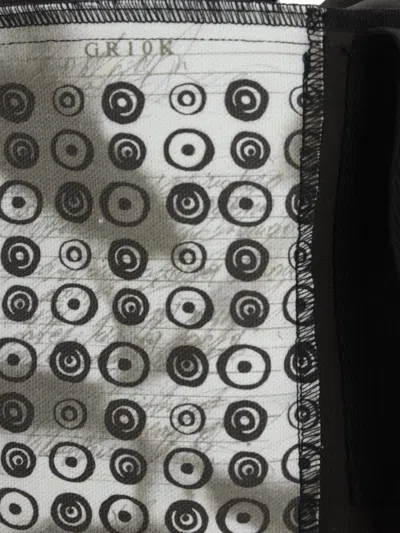 Gr10k Graphic-print Drawstring Tote Bag In Gray