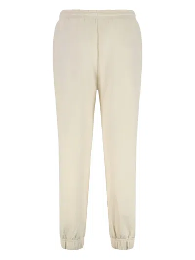 Canada Goose Cotton Sweatpants With Elastic Cuffs And Waistband In White