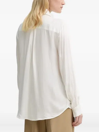 Bruuns Bazaar Sequin-embellished Collared Shirt In White