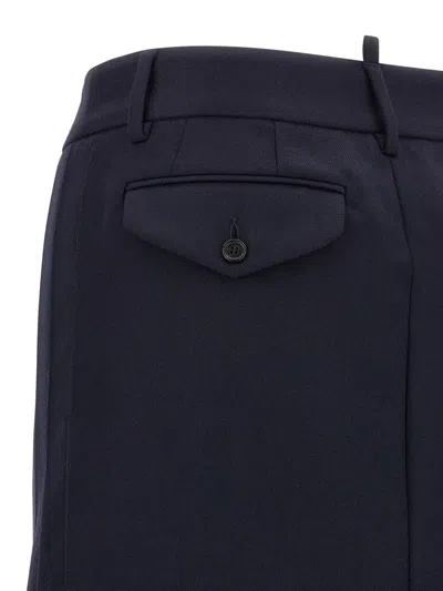 Dsquared2 Stitched Skirt With Pockets And Loops In Blue