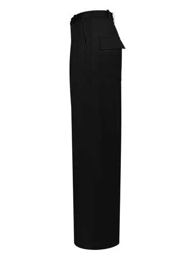 Lapointe Pleated-front Trousers In Black