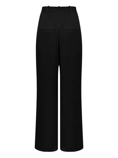 Lapointe Pleated-front Trousers In Black