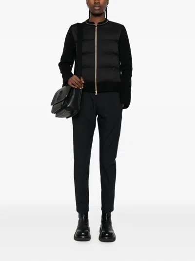 Moncler Quilted Chain-trimmed Puffer Jacket In Black