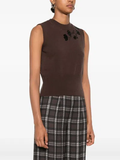 亮片缀饰羊毛背心