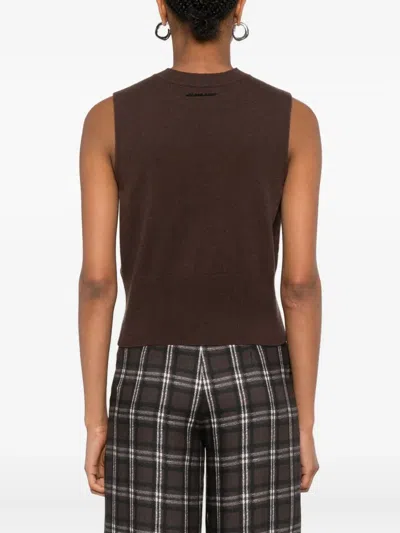 亮片缀饰羊毛背心