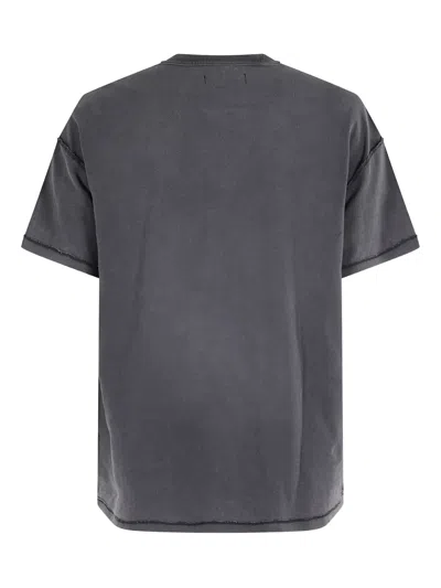 Purple Brand Textured Inside Out Tee In Gray