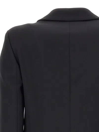 Kaos Notched-lapel Single-button Blazer In Black