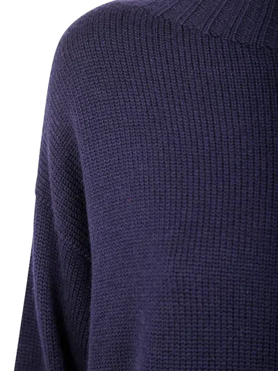 一字领羊毛毛衣