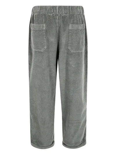 Labo Art Corduroy-textured Trousers In Gray