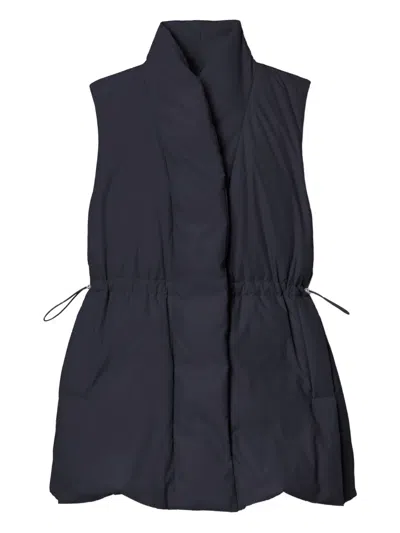 Lafayette 148 New York Recycled Tech Down Puffer Vest In Blue