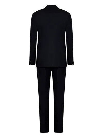 Tom Ford Stretch Wool Tuxedo In Black