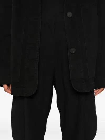 Studio Nicholson Clovis Cargo-pocket Trousers In Black