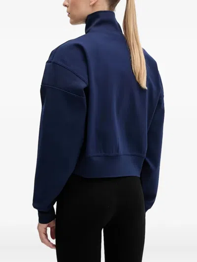 Adidas By Stella Mccartney Woman Sweatshirt Navy Size S Recycled Polyester In Blue