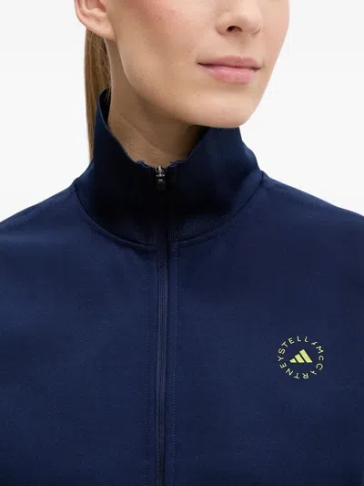 Adidas By Stella Mccartney Woman Sweatshirt Navy Size S Recycled Polyester In Blue