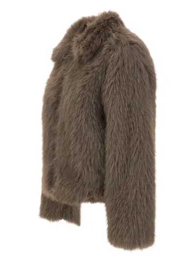 Kaos Long-sleeved Casual Jacket In Brown