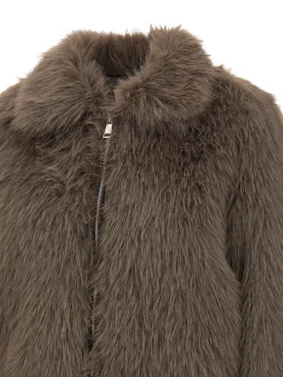 Kaos Long-sleeved Casual Jacket In Brown