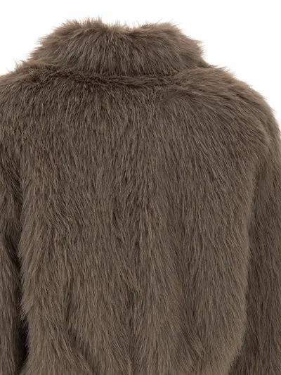 Kaos Long-sleeved Casual Jacket In Brown