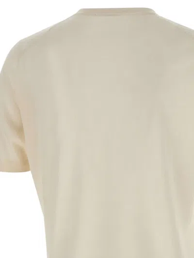 Filippo De Laurentiis Ribbed-hem Short-sleeve Sweater In Neutral