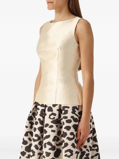 Giada Curti Sleeveless Top In Neutral