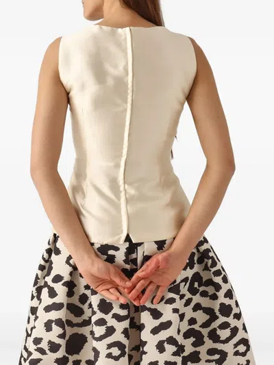 Giada Curti Sleeveless Top In Neutral