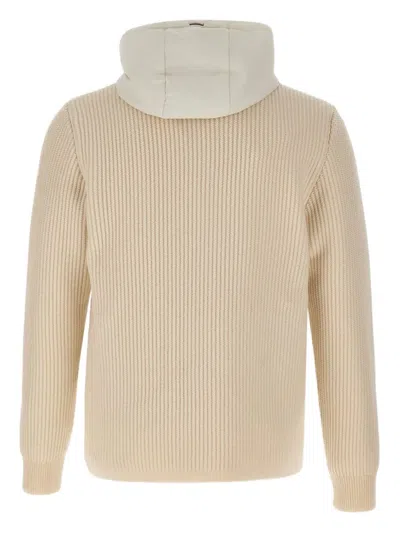 Herno Button Cotton Jacket In Neutral