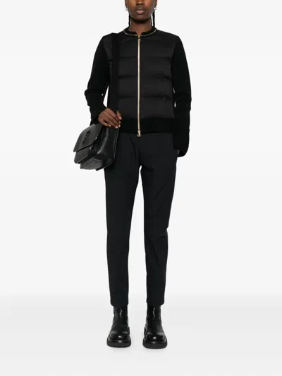 Herno Pleated Drawstring Trousers In Black