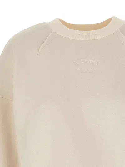 Iceberg Round-neck Long-sleeve Sweatshirt In Neutral