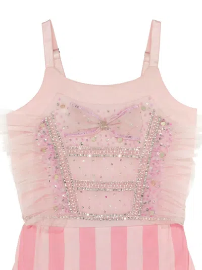 Tutu Du Monde Sequin-embellished Ruffled Jumpsuit In Pink