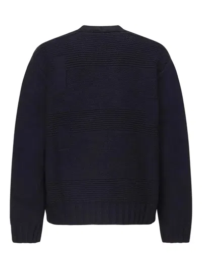 Dsquared2 Wool Sweater Featuring Ribbed Cuffs And Hem In Black