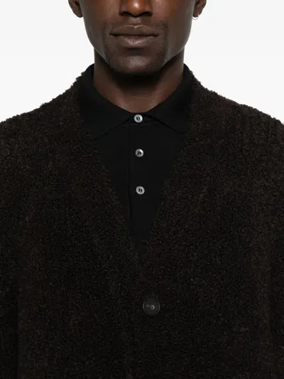 Tagliatore Kielder Knitwear In Brown Wool In Black