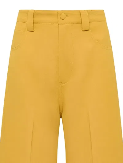 Maliparmi Button-fastening Trousers In Yellow