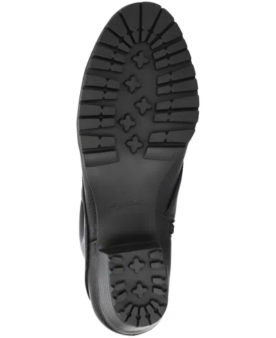 Easy Street Womens Block Heel Booties In Black