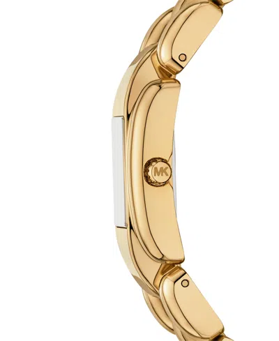 Michael Kors Mini Hally Pavé Gold-tone Watch In Gold