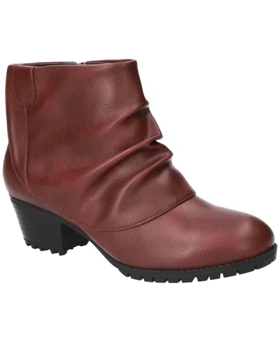 Easy Street Women's Ambrose Zipper Ankle Boots In Burgundy