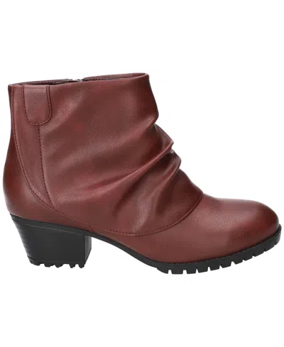 Easy Street Women's Ambrose Zipper Ankle Boots In Burgundy