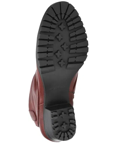 Easy Street Women's Ambrose Zipper Ankle Boots In Burgundy