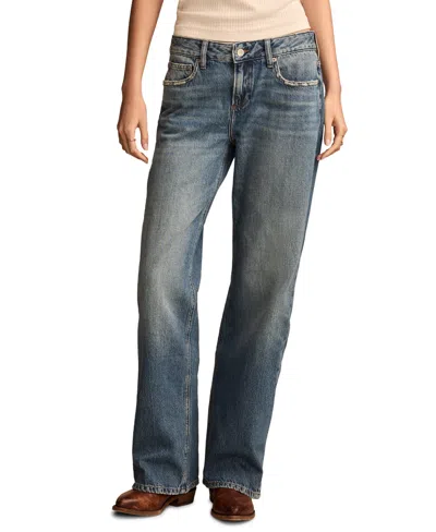 Lucky Brand Women's Baggy Wide Leg Jeans In Blue